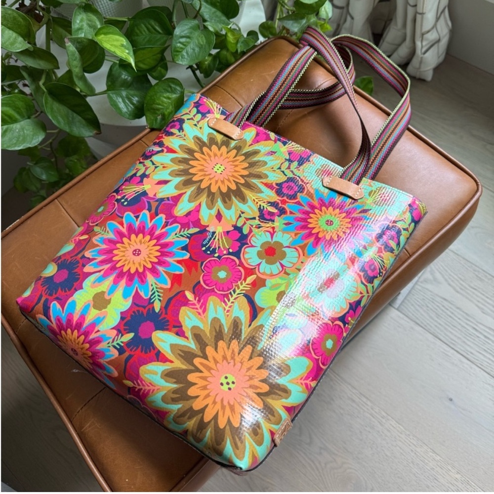 Consuela Vibrant Floral Tote Bag